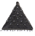 Tiara Black triangle handbag