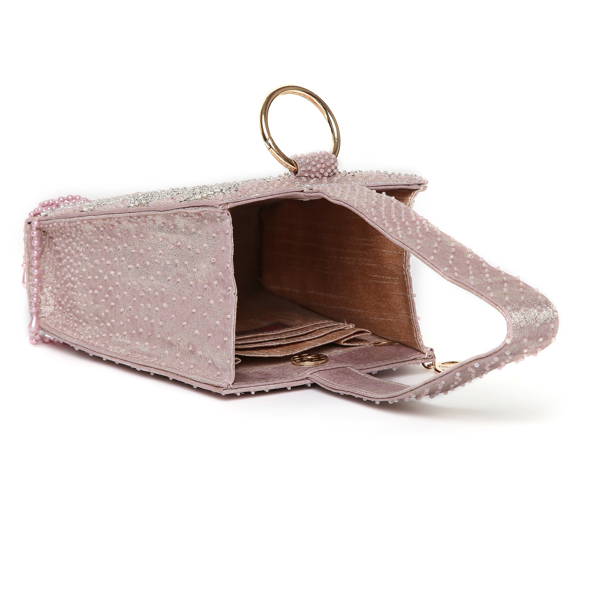 Rayna Pink embellished Handbag