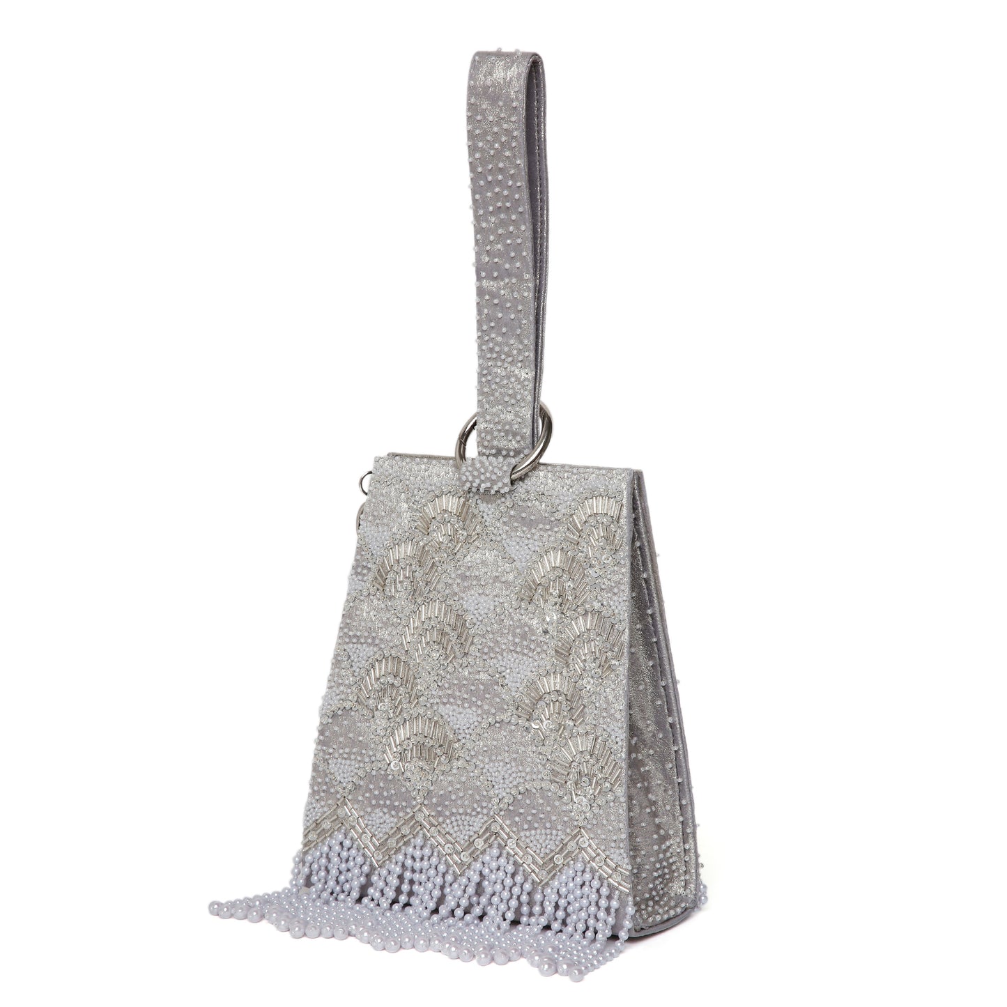 Rayna Silver embellished Handbag