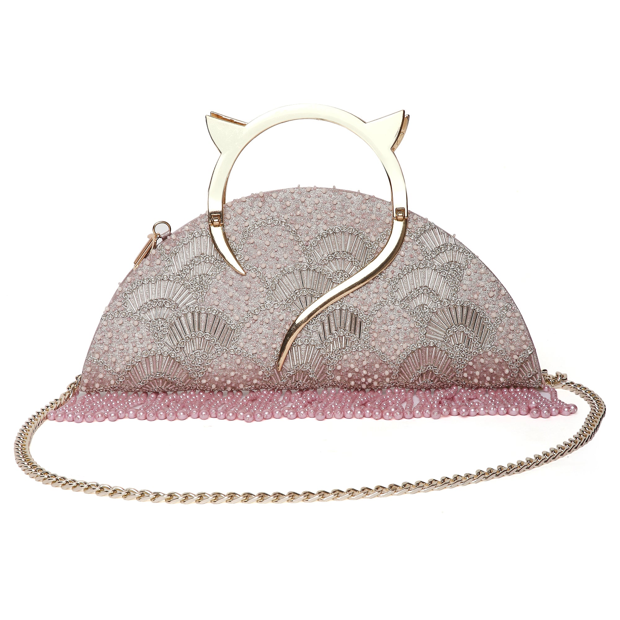 Thea Pink Halfmoon handbag
