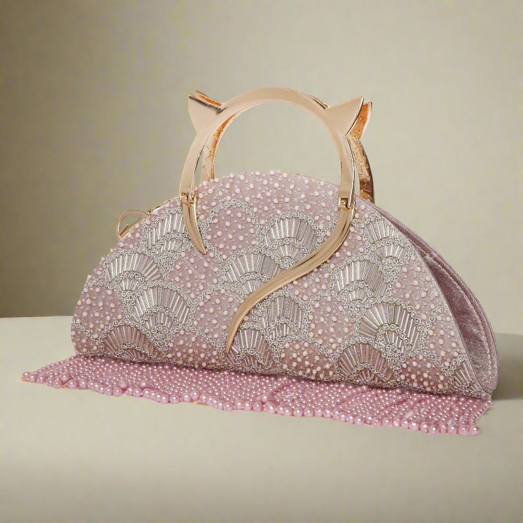 Thea Pink Halfmoon handbag